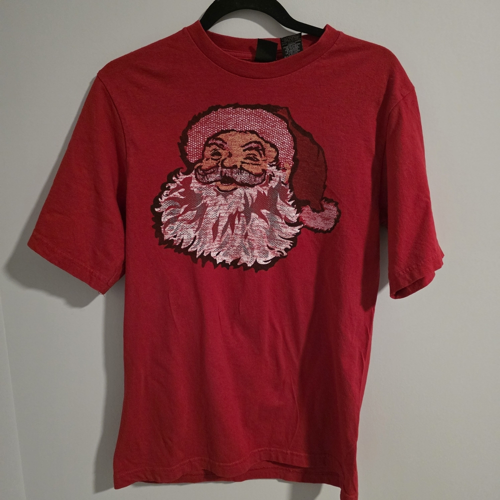 Red Santa Claus Graphic Tee